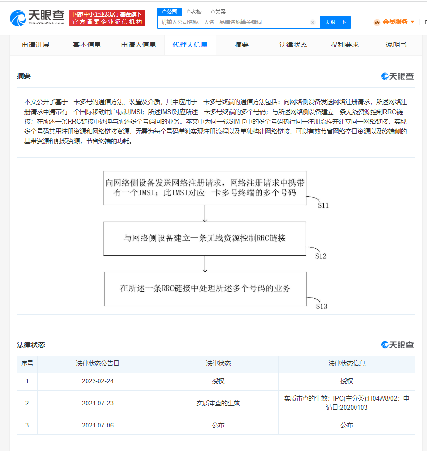 小米一卡多号专利获授权# 多号共用资源节省功耗