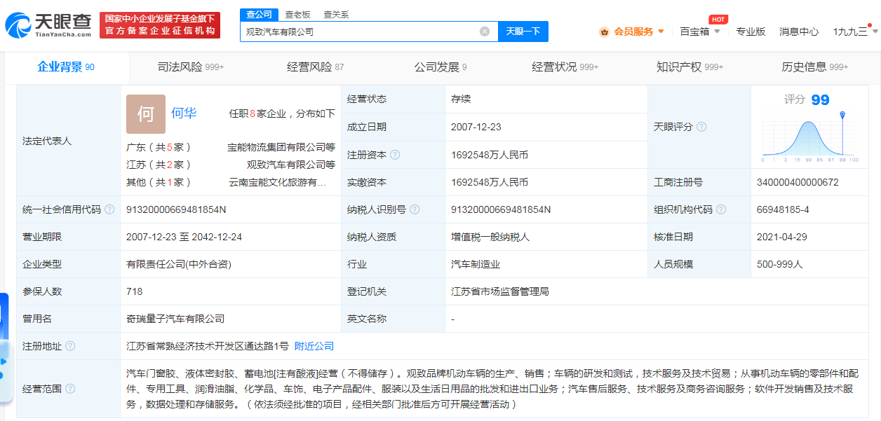 观致汽车再被执行1402万