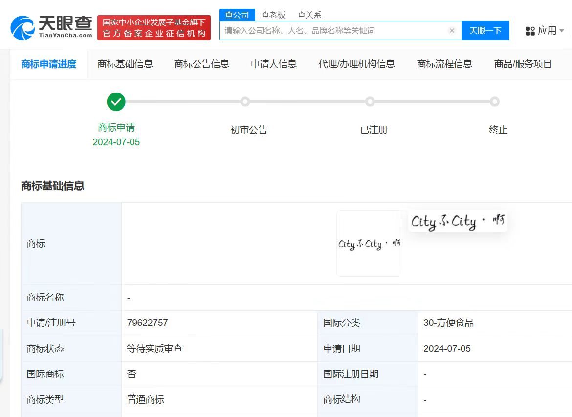city不city被抢注商标
