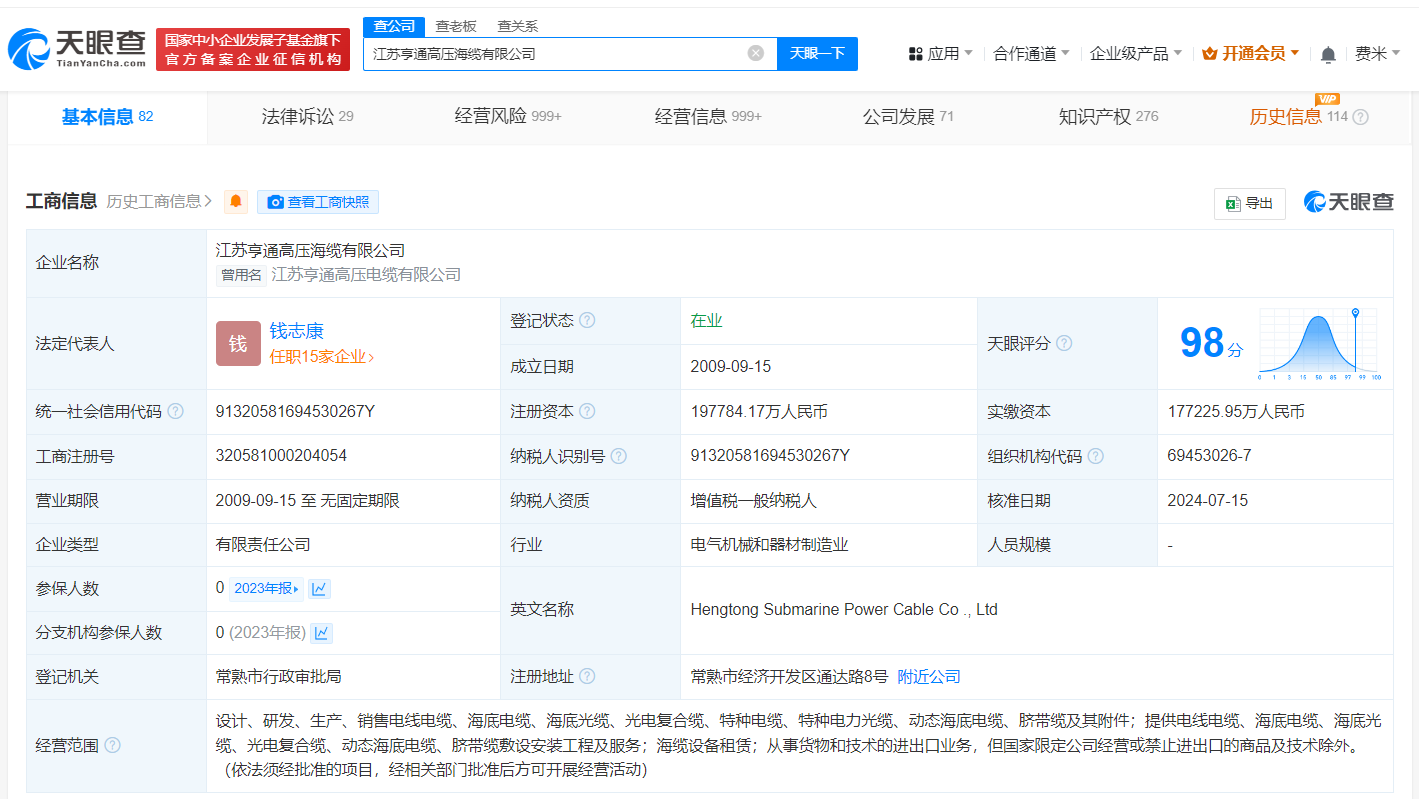 国开制造业基金入股亨通光电旗下公司