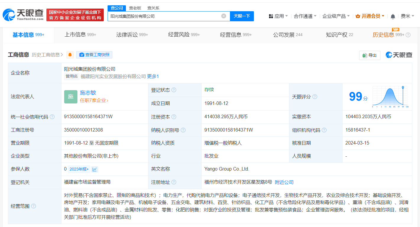 阳光城等被强制执行11.7亿