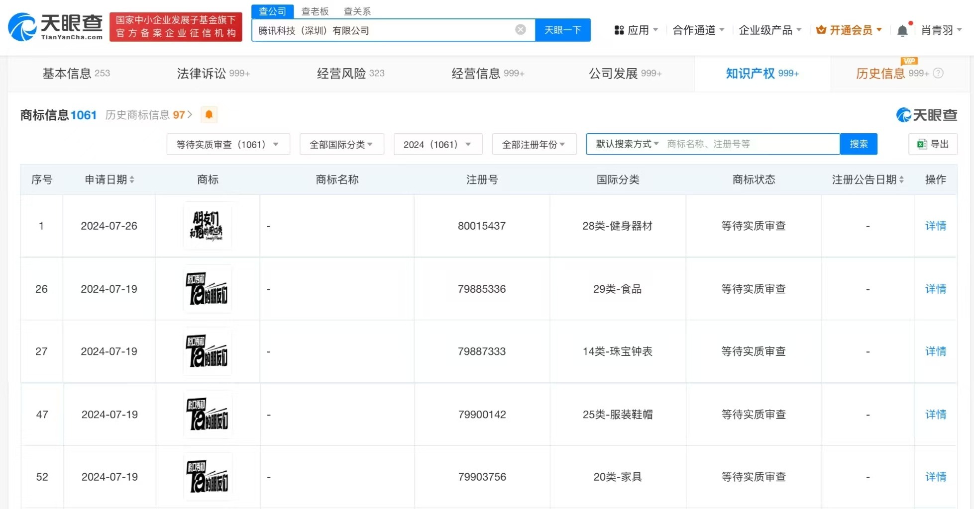 腾讯申请脱口秀和TA的朋友们商标