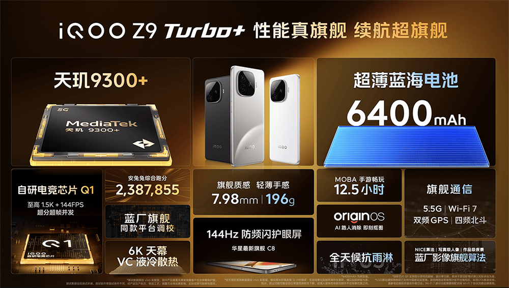 性能续航强到爆表！iQOO Z9 Turbo+引领中端旗舰新格局