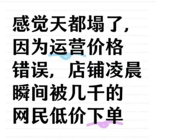 一单没发卖惨又侮辱买家，这世上有比标错价更离谱的事吗…？