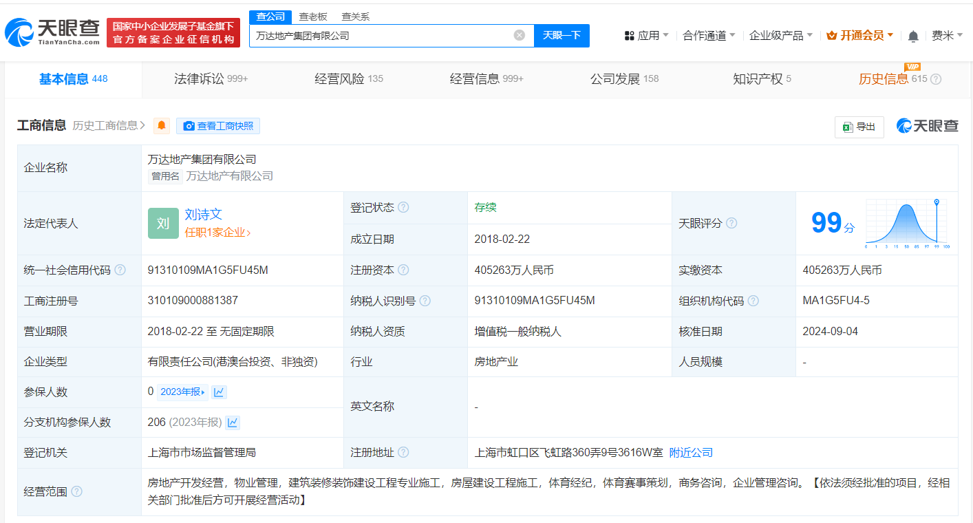 万达地产等未履行12.1亿案款成老赖