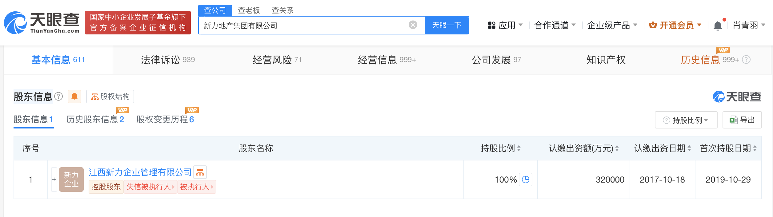 新力地产等被强制执行1.7亿