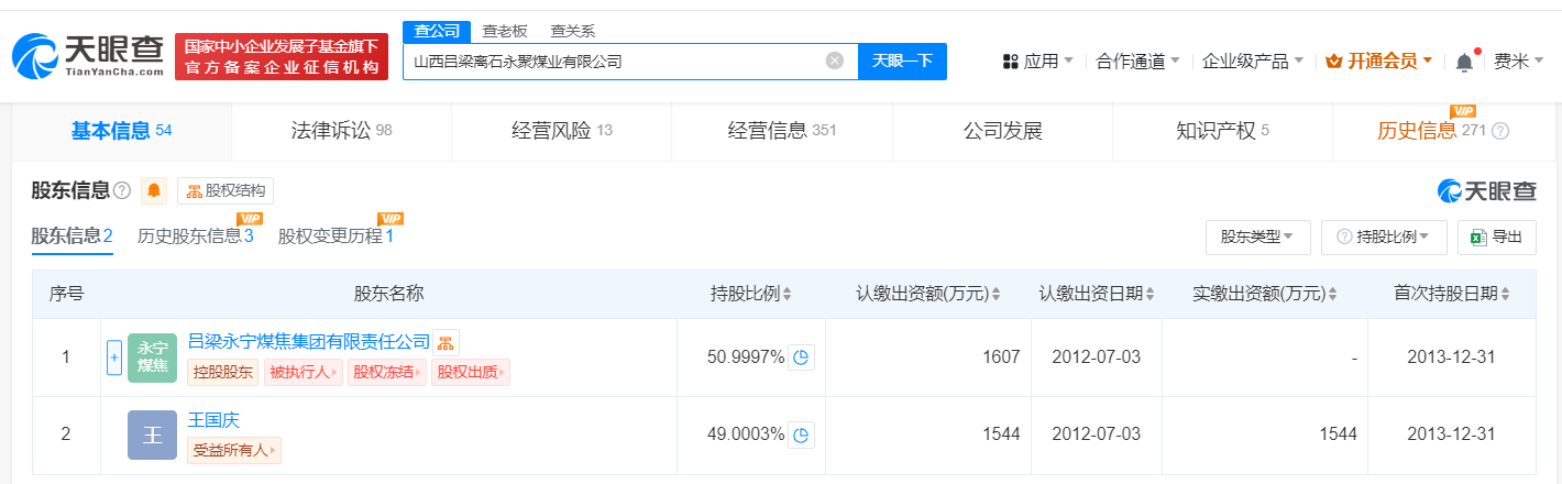 永聚煤业因重大火灾事故被罚1500万